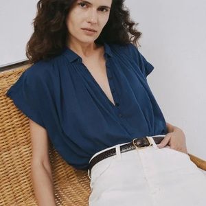 Nili Lotan Normandy Blouse  - S